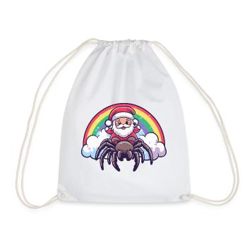 Tarantula Weihnachtsmann Weihnachten - Turnbeutel - Weiß - Vorne