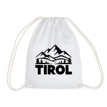 Tirol - Souvenir Design - Drawstring Bag - white - Front