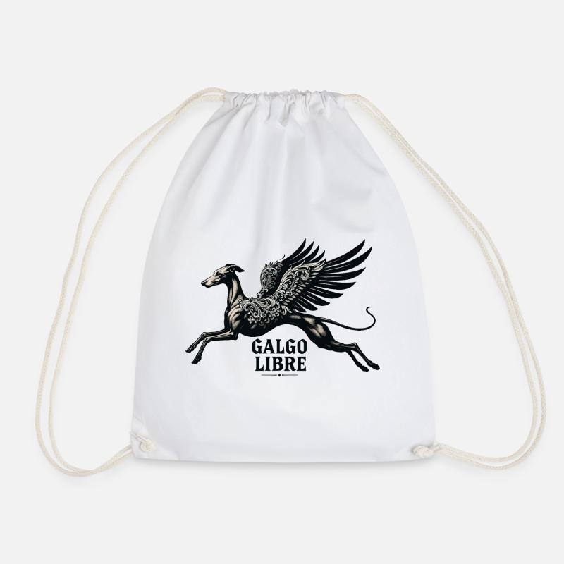 Galgo Libre Nr1  - Turnbeutel - Weiß
