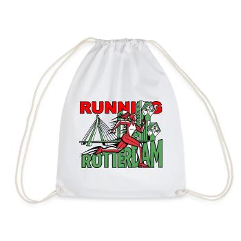 Runner Rotterdam CityRun - Drawstring Bag - white - Front