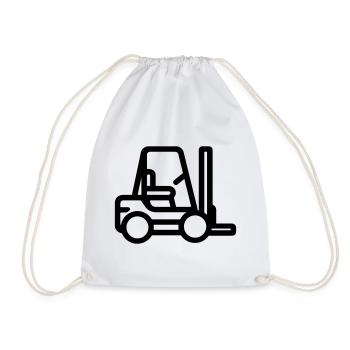 Chariot élévateur - Sac de sport léger - blanc - Devant