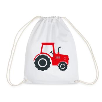 Tracteur agricole - Sac de sport léger - blanc - Devant