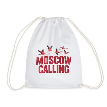 Moskau ruft Flamingos - Turnbeutel - Weiß - Vorne