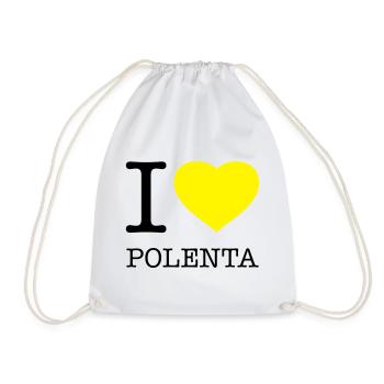 I LOVE POLENTA Mais - Turnbeutel - Weiß - Vorne