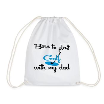Funny sayings for golfers - Drawstring Bag - white - Front