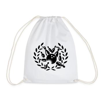 Cones, spheres and laurel wreath - Drawstring Bag - white - Front