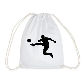 Joueur de football - Sac de sport léger - blanc - Devant
