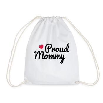 Proud Mommy - Turnbeutel - Weiß - Vorne