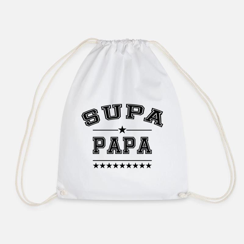 Supa Papa  - Turnbeutel - Weiß