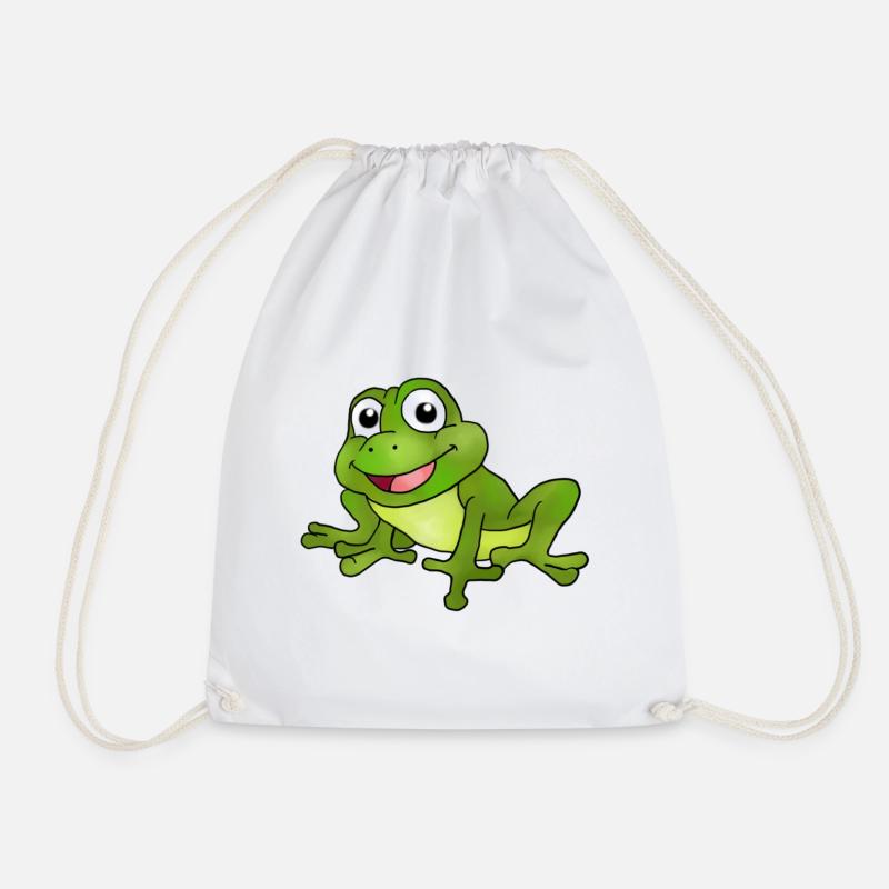 Frosch - Turnbeutel - Weiß