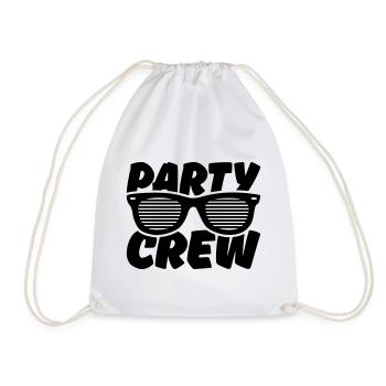party crew - Turnbeutel - Weiß - Vorne