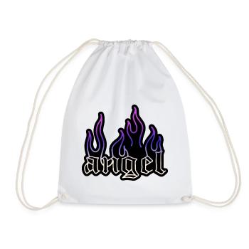 Angel - Drawstring Bag - white - Front