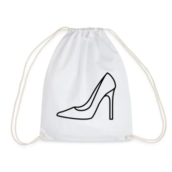 High Heel Icon Chaussure Femmes Femmes Contour Personnalisable - Sac de sport léger - blanc - Devant