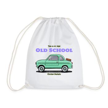 OLD Classic Car Lovers i love my car - Turnbeutel - Weiß - Vorne