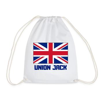 Union Jack, England, London - Turnbeutel - Weiß - Vorne