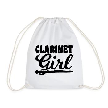 Clarinets Girls - Drawstring Bag - white - Front