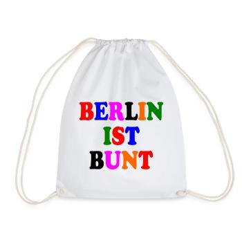 Berlin ist bunt - Turnbeutel - Weiß - Vorne