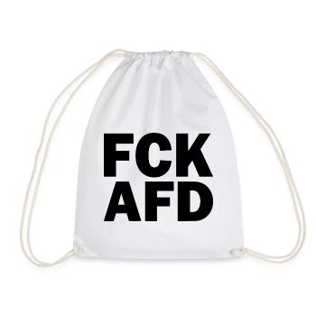 Fck afd - Turnbeutel - Weiß - Vorne