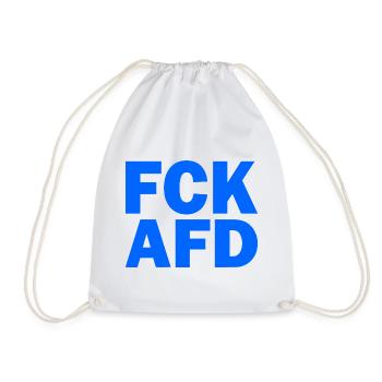 Fck afd - Turnbeutel - Weiß - Vorne