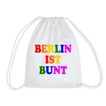 Berlin ist bunt - Turnbeutel - Weiß - Vorne