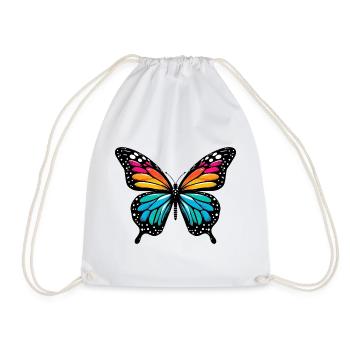 Papillon - Sac de sport léger - blanc - Devant