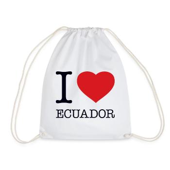 I LOVE ECUADOR - Turnbeutel - Weiß - Vorne