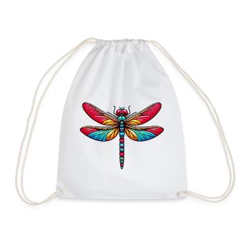 Libelle - Turnbeutel - Weiß - Vorne