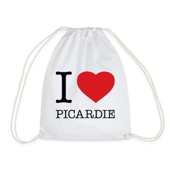 I LOVE PICARDIE - Turnbeutel - Weiß - Vorne