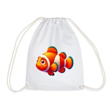 Poisson-clown - Sac de sport léger - blanc - Devant