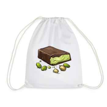 Dubaï Chocolat Pistaches Pistache Crème Chocolat - Sac de sport léger - blanc - Devant