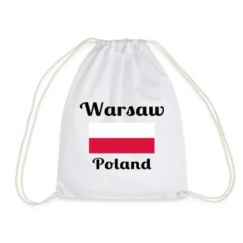 Warschau, Polen - Stilvolle Drucke - Turnbeutel - Weiß - Vorne