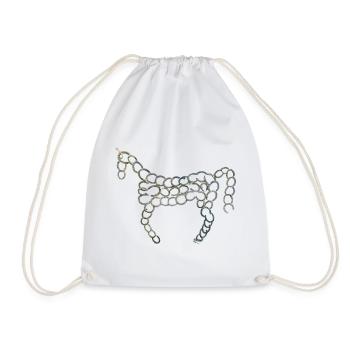 Cheval de fer - Sac de sport léger - blanc - Devant