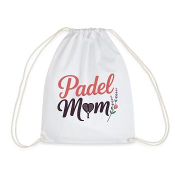Padel Mom - Drawstring Bag - white - Front