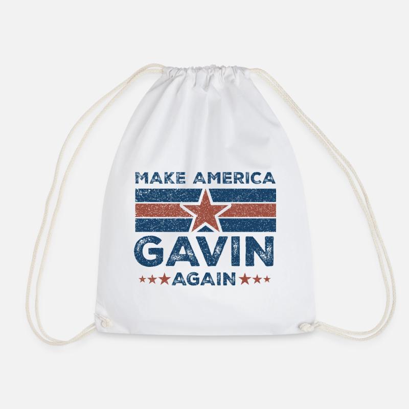 Gavin Make America - Turnbeutel - Weiß