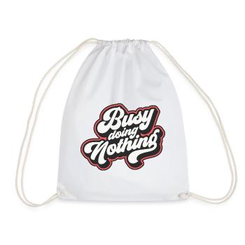 Active Lifestyle Motives for Relaxation - Drawstring Bag - white - Front