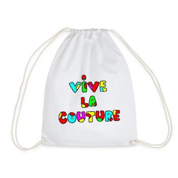ES LEBE DIE COUTURE! - Turnbeutel - Weiß - Vorne