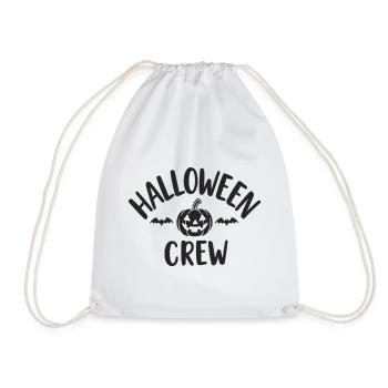 Halloween Crew Kürbiskopf Truppe - Turnbeutel - Weiß - Vorne