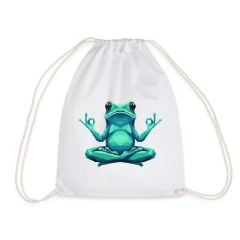 Yoga Frog Zen - Sac de sport léger - blanc - Devant