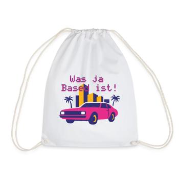 Neon Retro Cabrio Miami Stil (Was ja Based ist!) - Sac de sport léger - blanc - Devant