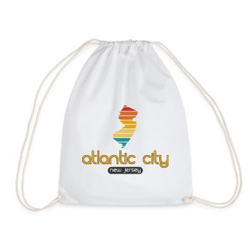 Atlantic City - New Jersey - United States America - Drawstring Bag - white - Front