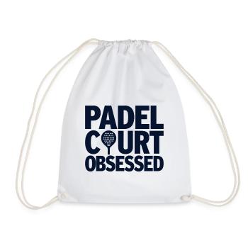 Padel Court Obsessed Leidenschaft für Sportler - Turnbeutel - Weiß - Vorne