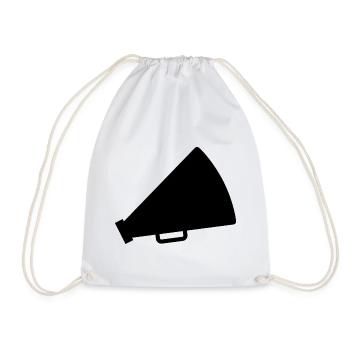 Porte-voix des pom-pom girls - Sac de sport léger - blanc - Devant