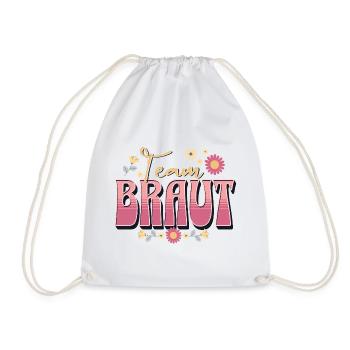 Team Bride Hen Party - Drawstring Bag - white - Front