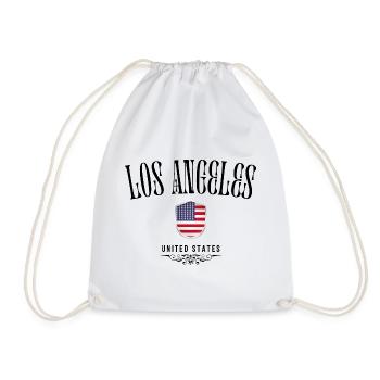 Souvenir Los Angeles, elegant design Los Angeles - Drawstring Bag - white - Front