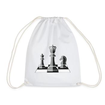 Chess: The ultimate mental work - Drawstring Bag - white - Front