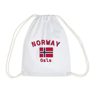 Hallo Norwegen - Turnbeutel - Weiß - Vorne