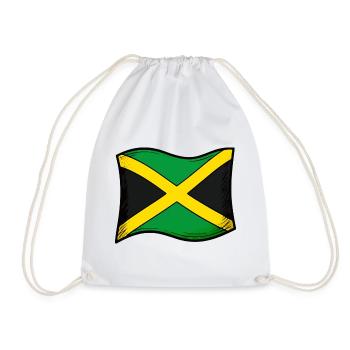 Jamaika Jamaica Fahne - Turnbeutel - Weiß - Vorne