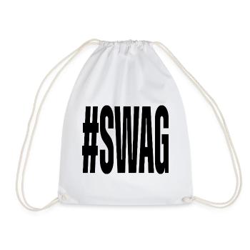 Hashtag Swag Männer und Frauen Lustig - Turnbeutel - Weiß - Vorne