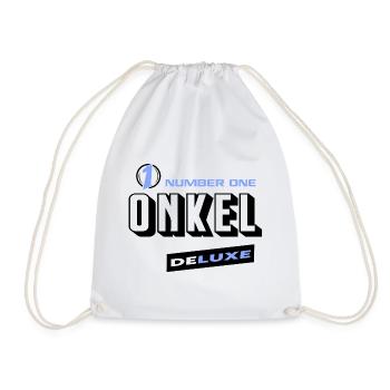Onkel Number One Deluxe Bester Familie  - Turnbeutel - Weiß - Vorne