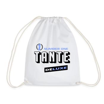 Tante Number One Deluxe Bester Familie Beste Tante - Turnbeutel - Weiß - Vorne
